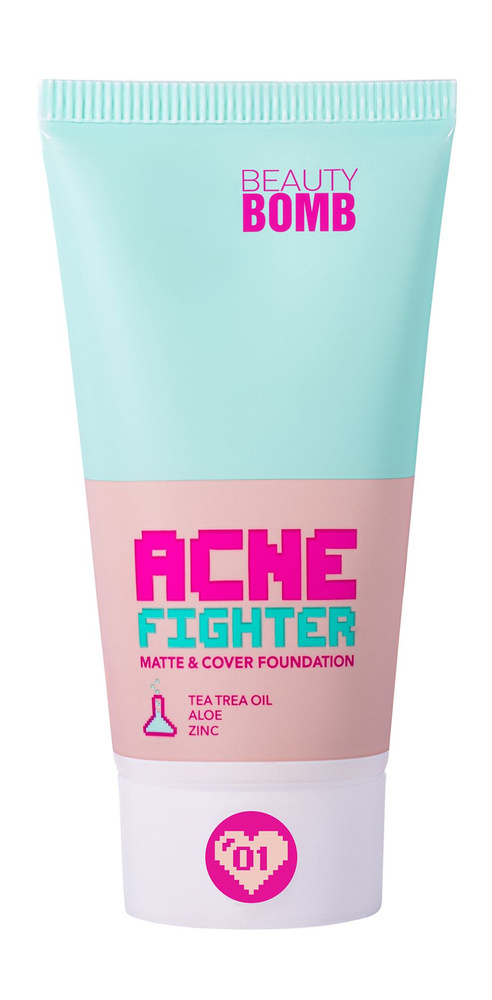 BEAUTY BOMB Тональный крем для лица Acne Fighter, 25 мл, 01 #1