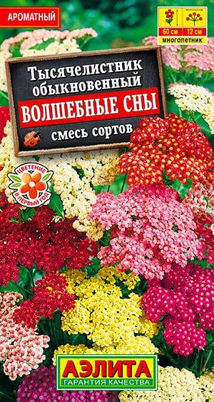 ТЫСЯЧЕЛИСТНИК ВОЛШЕБНЫЕ СНЫ. Семена. Вес 0,05 гр. Радужная смесь со всеми возможными для тысячелистника #1