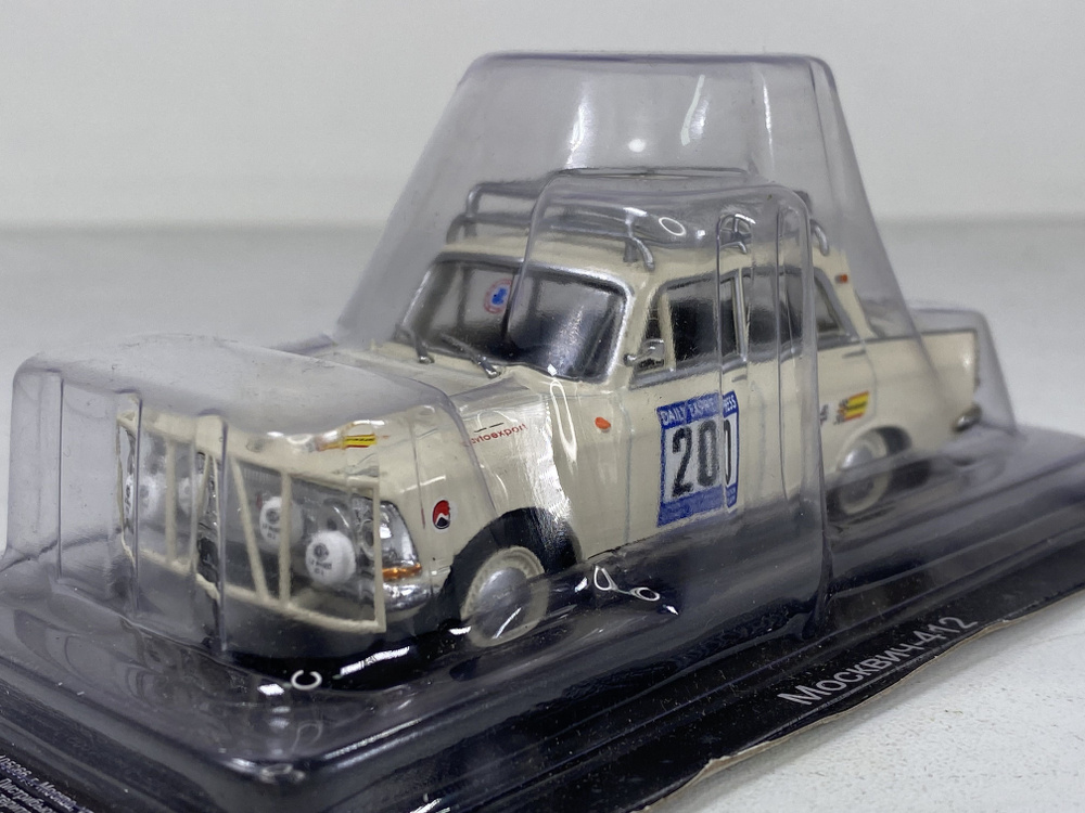 Модель коллекционная автомобиля МОСКВИЧ-412 Ралли #20 Лондон-Сидней / масштаб 1:43  #1