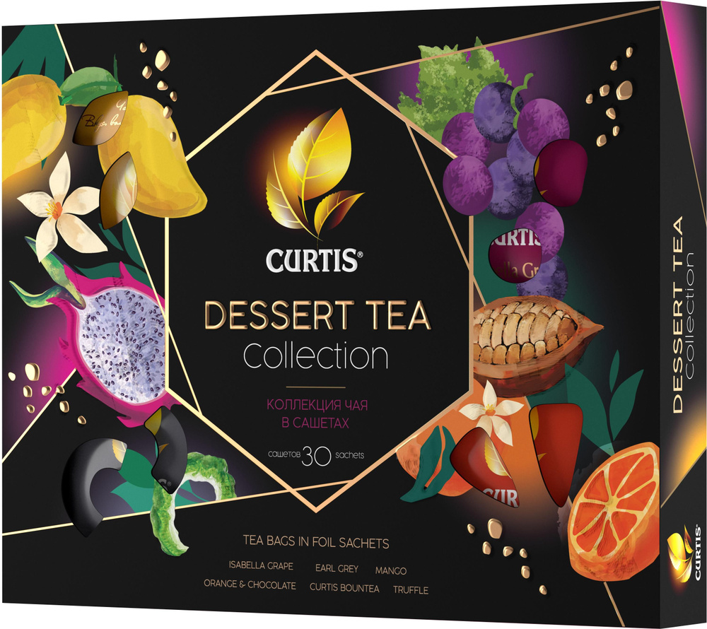 Чай в пакетиках Curtis Dessert Tea Collection, ассорти, 30 пакетиков #1