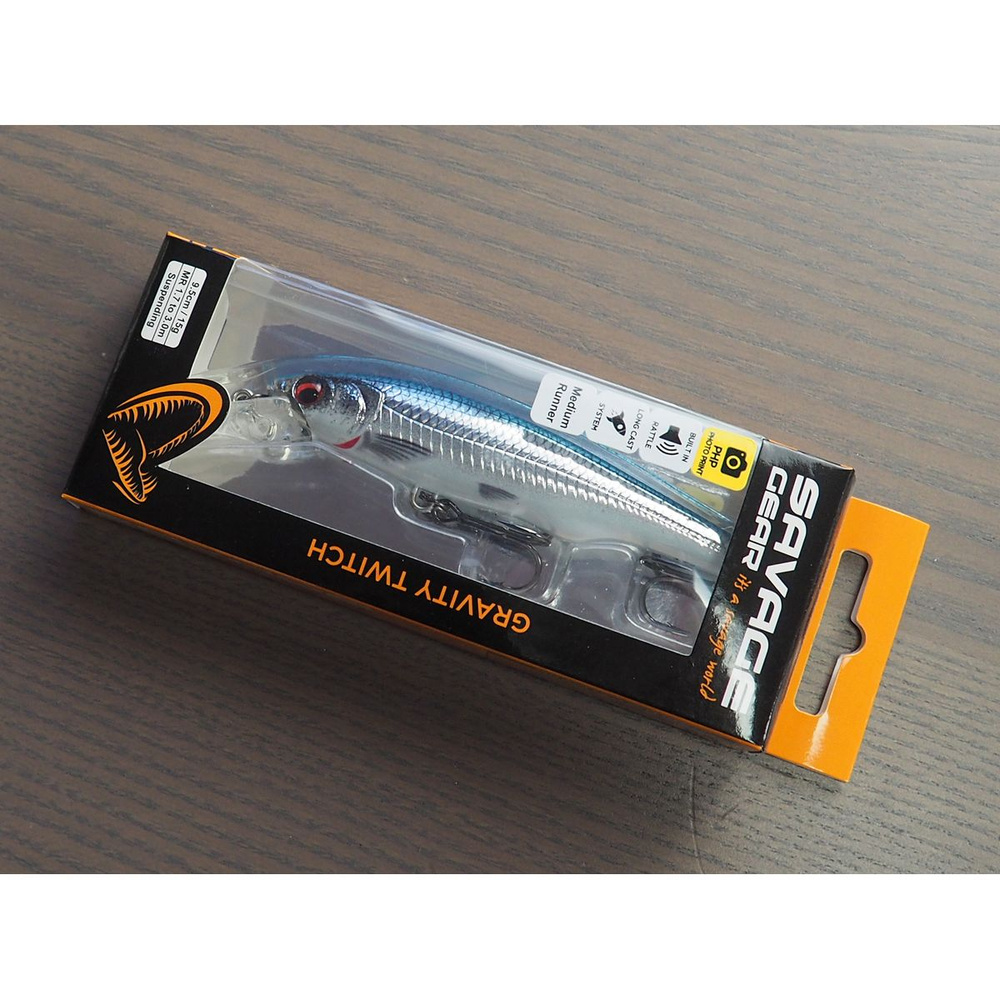 Воблер для рыбалки Savage Gear Gravity Twitch MR 15g Blue Chrome 74127 #1