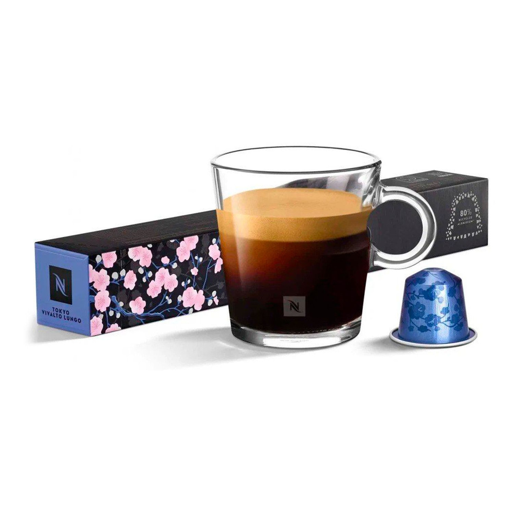 Кофе в капсулах Nespresso Tokyo Vivalto Lungo - Цветочный аромат с кислинкой - 5 уп. по 10 капсул  #1