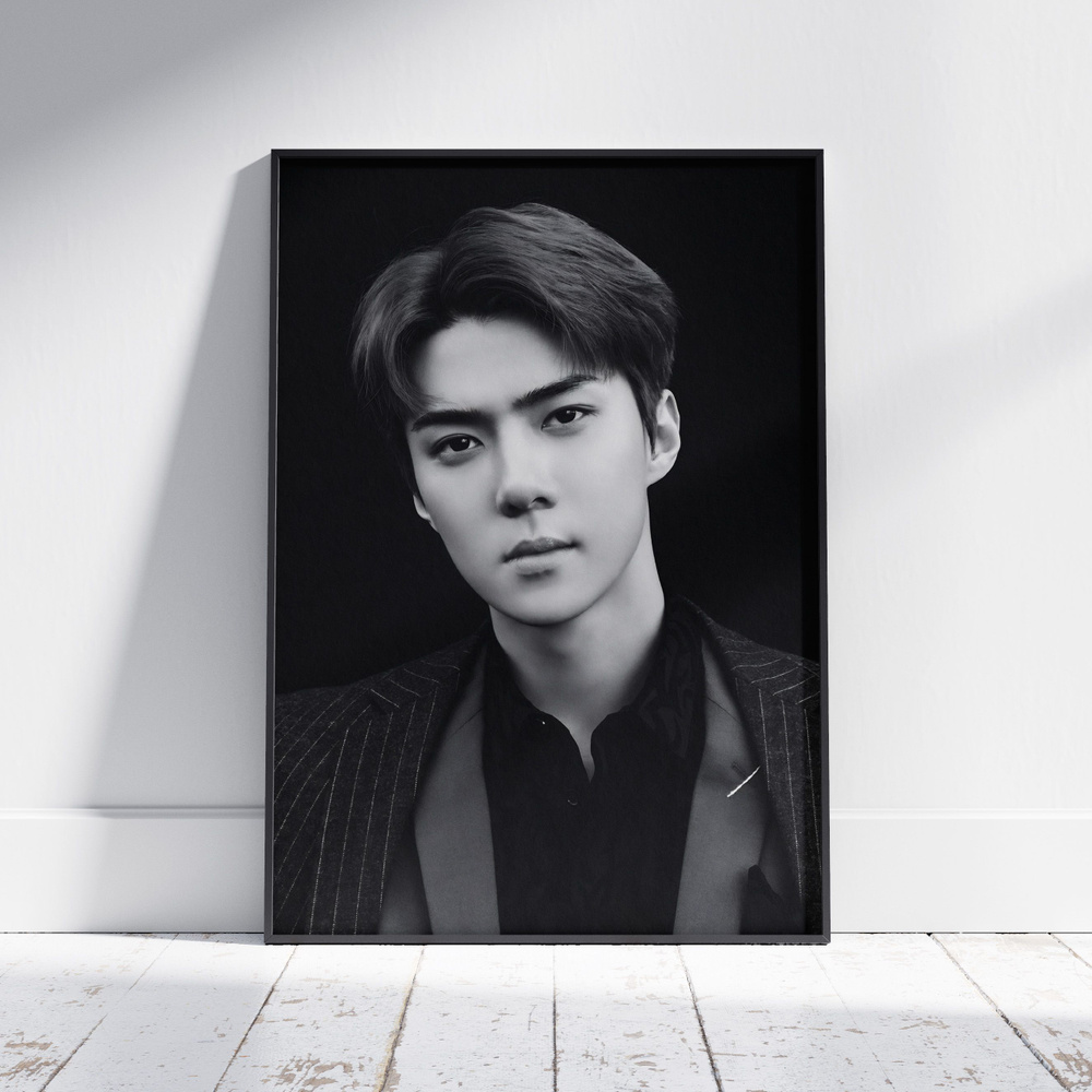 Плакат на стену для интерьера EXO (Сехун - Sehun 24) - Постер по K-POP музыке формата A4 (21x30 см)  #1