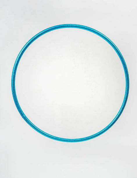 Обруч для художественной гимнастики обмотанный , диаметр 55 см, цвет : Голубой  #1