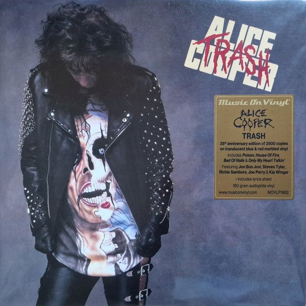 Виниловая пластинка Alice Cooper / Trash (35th Anniversary) (Translucent Red & Blue Marbled) (1LP)  #1