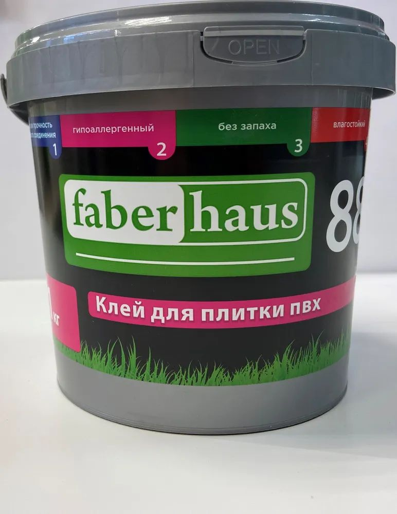 Клей для плитки пвх Faber haus 88, 1 кг #1
