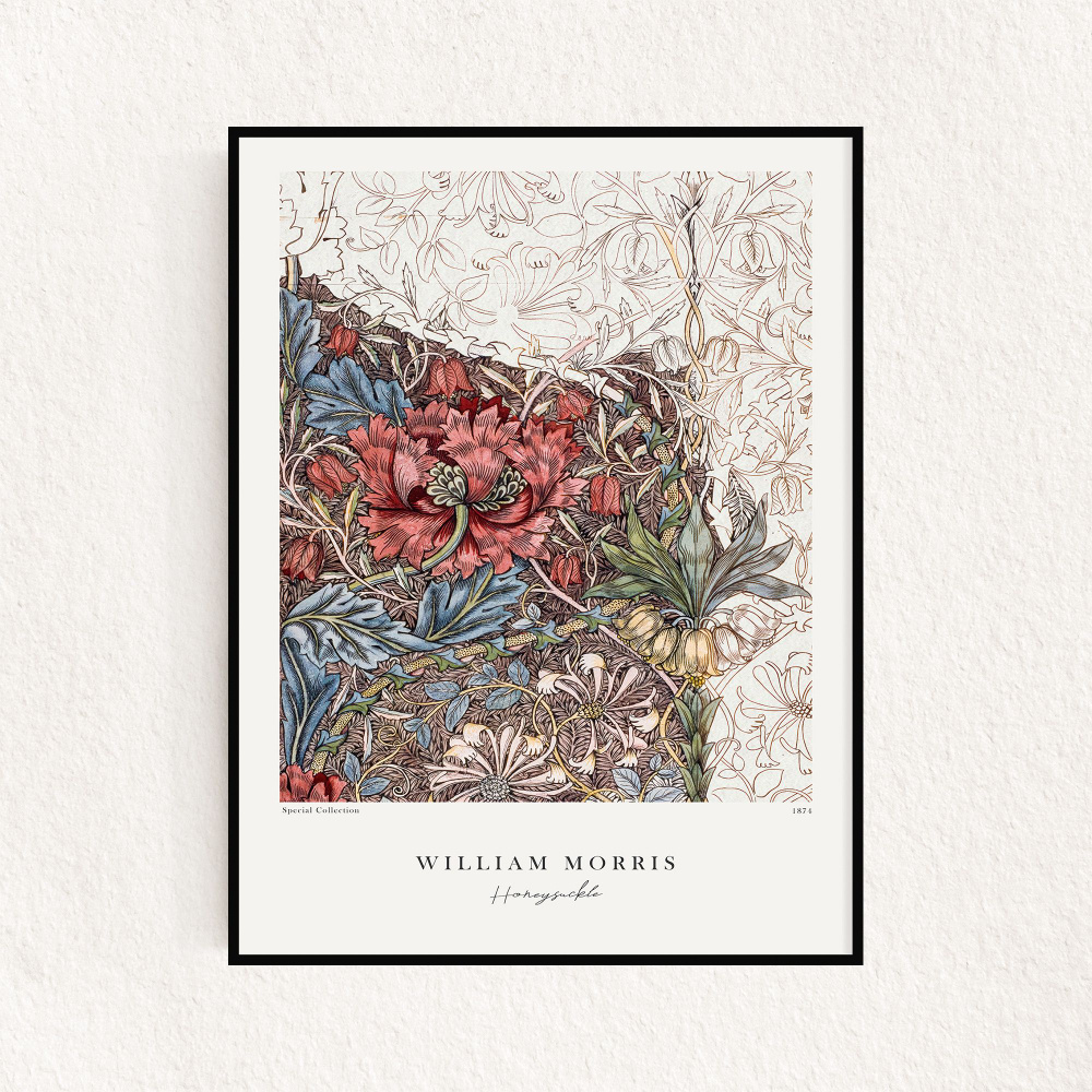 Постер "William Morris - Honeysuckle" 21х30см #1