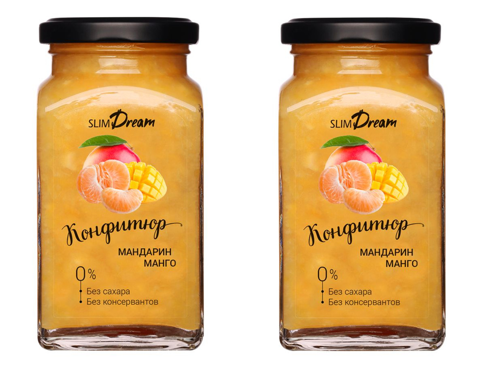 Конфитюр манго-мандарин без добавления сахара Slim Dream, 300 г х 2 шт  #1