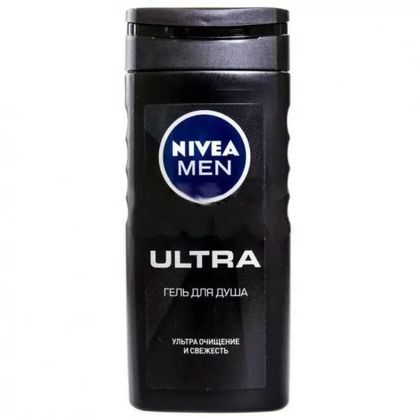 Душ-гель Nivea "Ультра", Очищение и свежесть, мужской, 250 мл #1