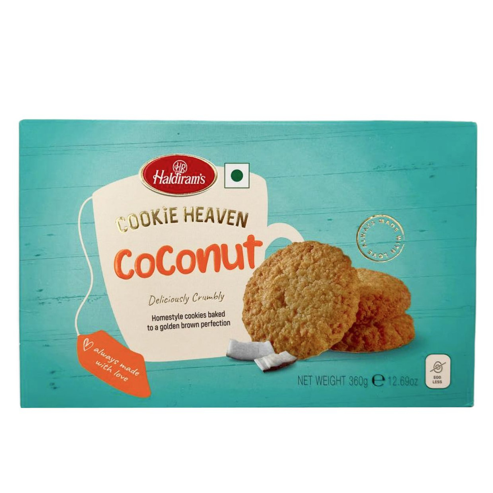 Печенье индийское Haldirams Кокосовое (Cookie coconut), 360 г #1