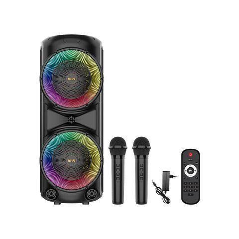 Караоке ZQS12206 Stock TWS Dual 12 inch Wireless BT Karaoke Portable Partybox PA PRO Rechargeable LED #1