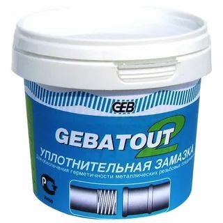 Уплотнительная паста для металлических резьбовых соединений GEBATOUT2 (вода / воздух / газ) 500гр  #1