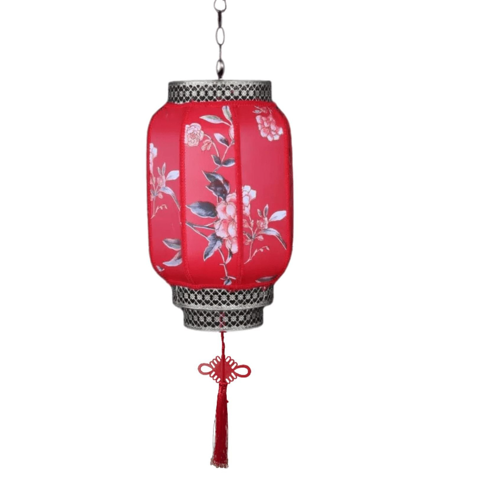 Китайский подвесной фонарь с цоколем 50х30 см, №6 #1