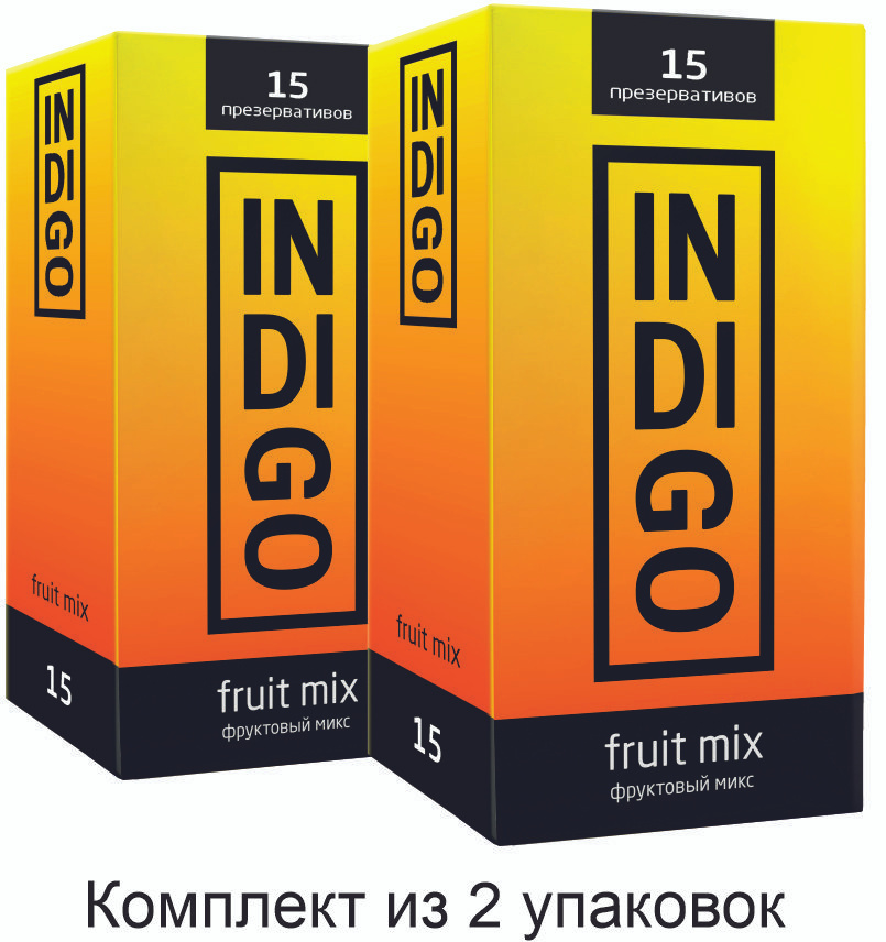 Презервативы INDIGO Fruit mix №30 фруктовый микс со вкусом вишни / комплект из 2 уп по 15 шт  #1