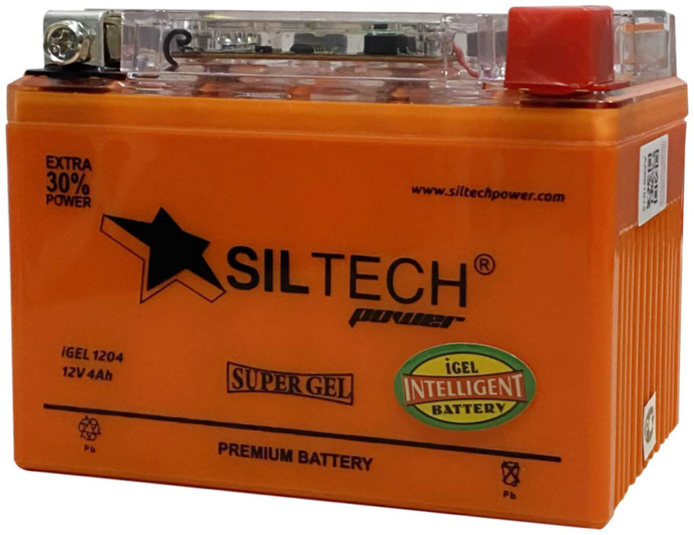 Siltech Аккумулятор для мототехники, 4 А•ч, Обратная (-/+) полярность  #1