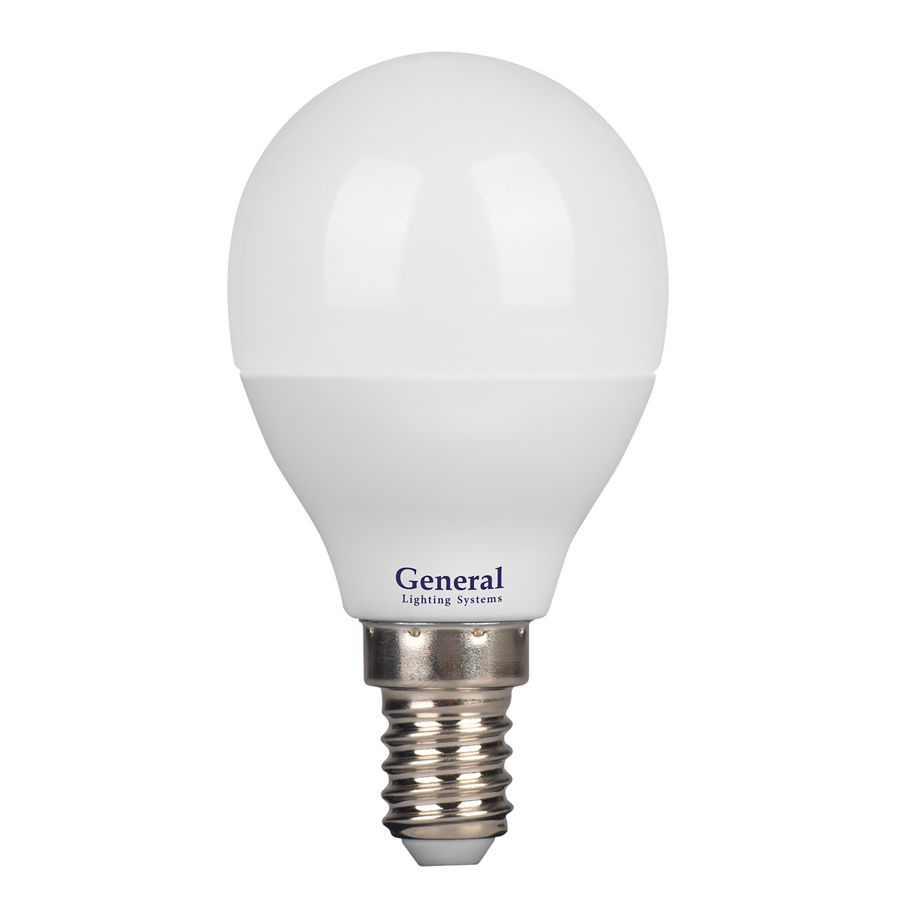 General, Лампа светодиодная, Комплект из 3 шт., 20 Вт, Цоколь E14, 6500К, Форма лампы Шар, G45F  #1