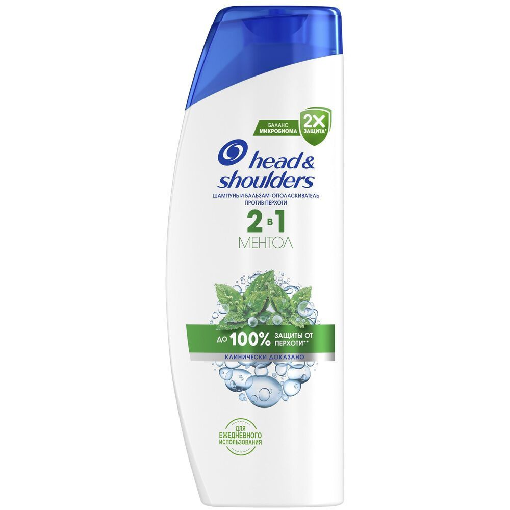 Head & Shoulders Шампунь 2 в 1 Ментол, 360 мл. #1