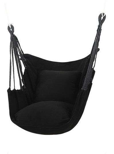 Подвесной кресло-гамак с подушками Valery. Цвет черный #1
