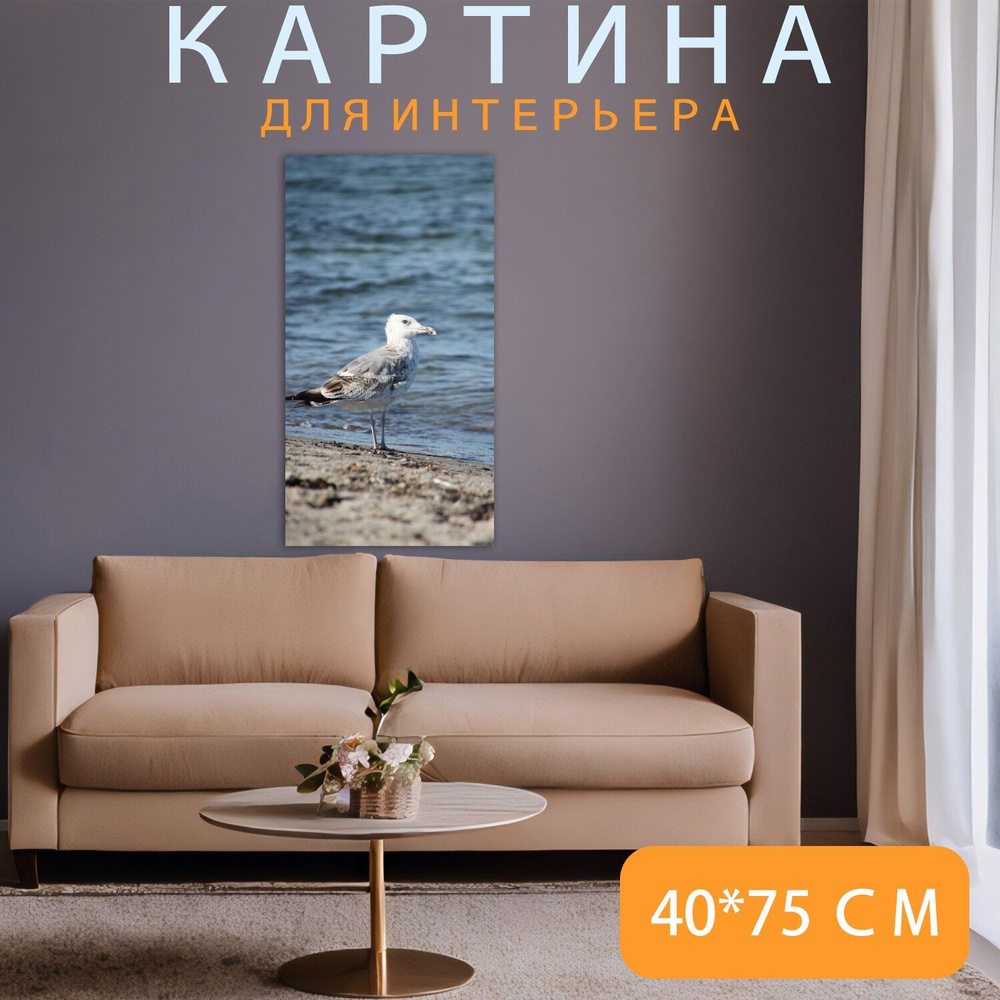 LotsPrints Картина "Копенгаген, чайка, птица 66", 75  х 40 см #1