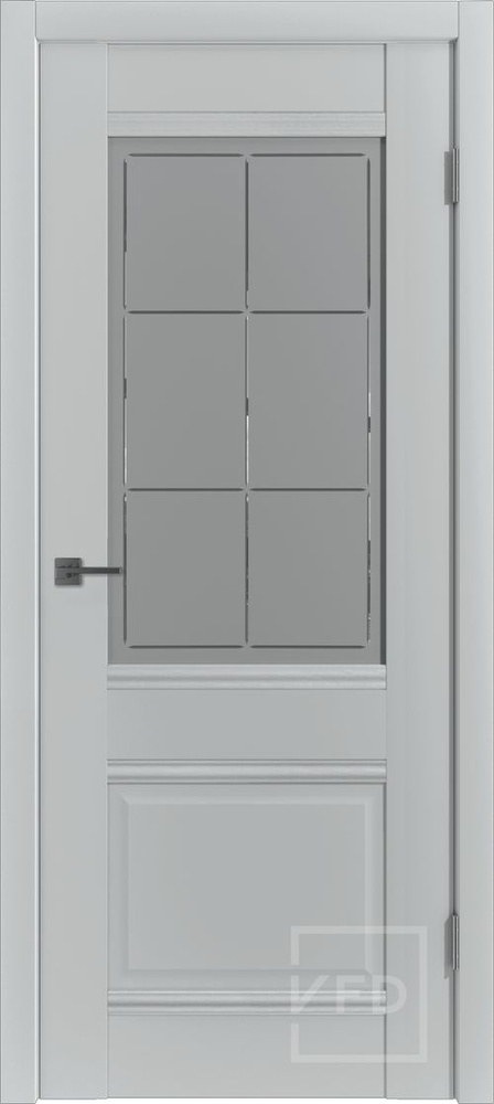 Владимирская Фабрика Дверей Дверь межкомнатная Steel, МДФ, 700x2000, Со стеклом  #1