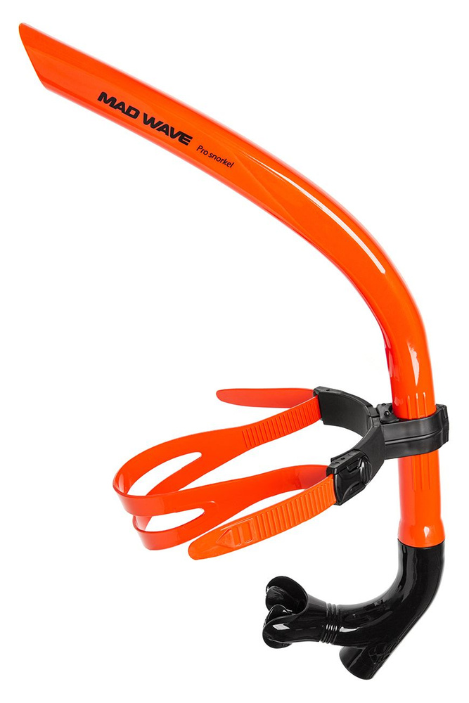 Трубка для плавания взрослая Mad Wave Pro snorkel, Orange, M0773 01 0 05W #1