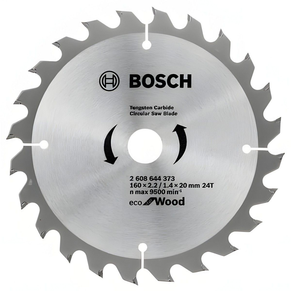 Диск пильный 160 х 20/16 мм 24T ECO for Wood BOSCH 2608644373 #1