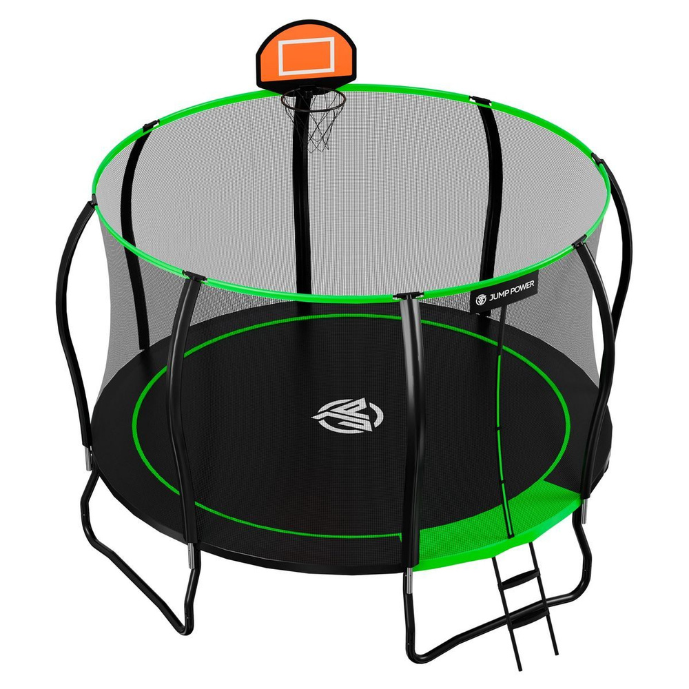 Батут Jump Power Pro Stable Point 12 ft Green #1