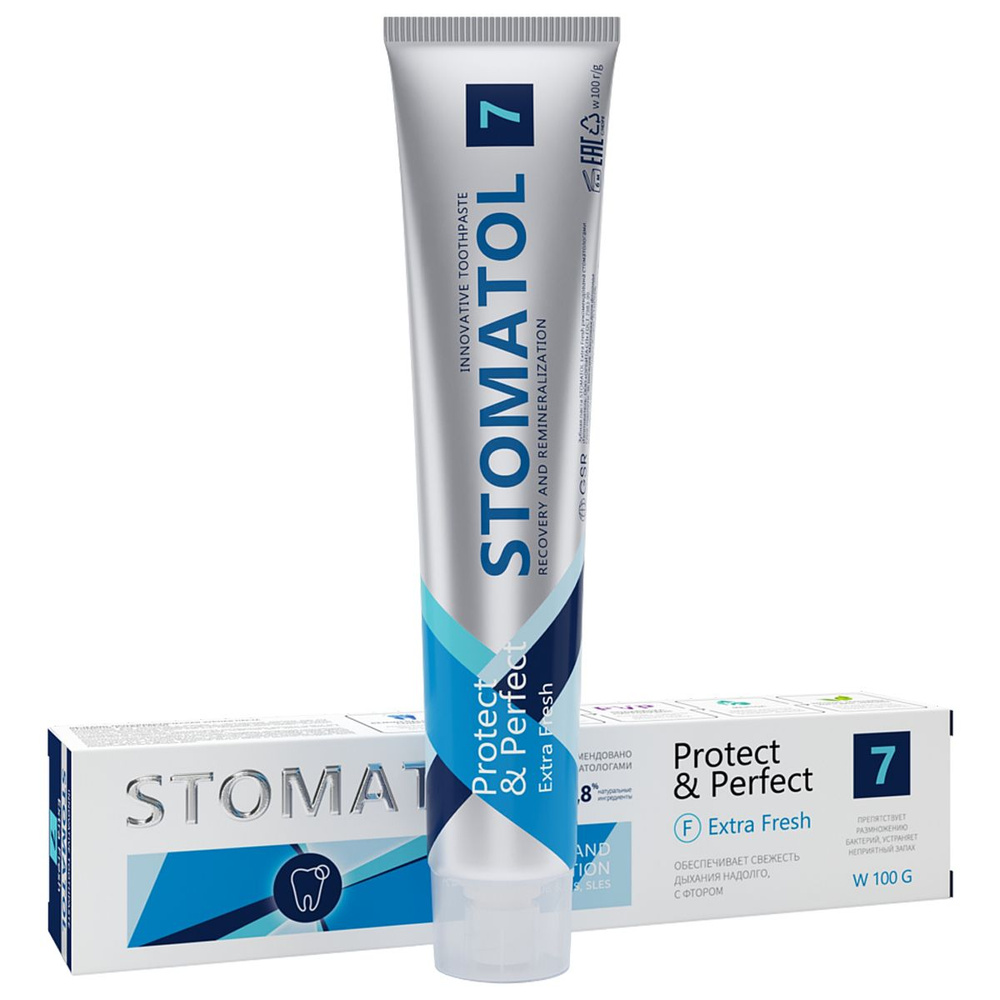 Зубная паста Stomatol 7 Extra Fresh Профилактическая 100г #1