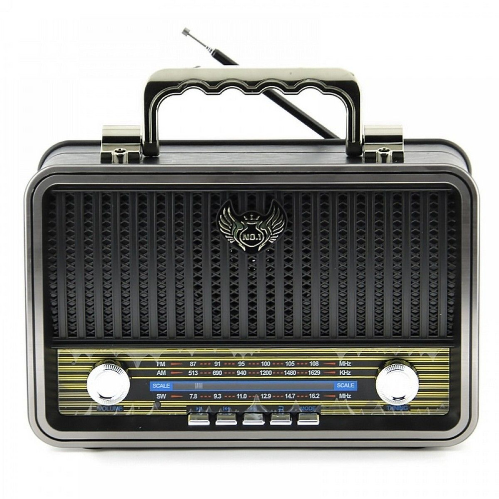 Радиоприемник Kemai MD-1909BT MP3плеер+Bluetooth RETRO (черный) #1