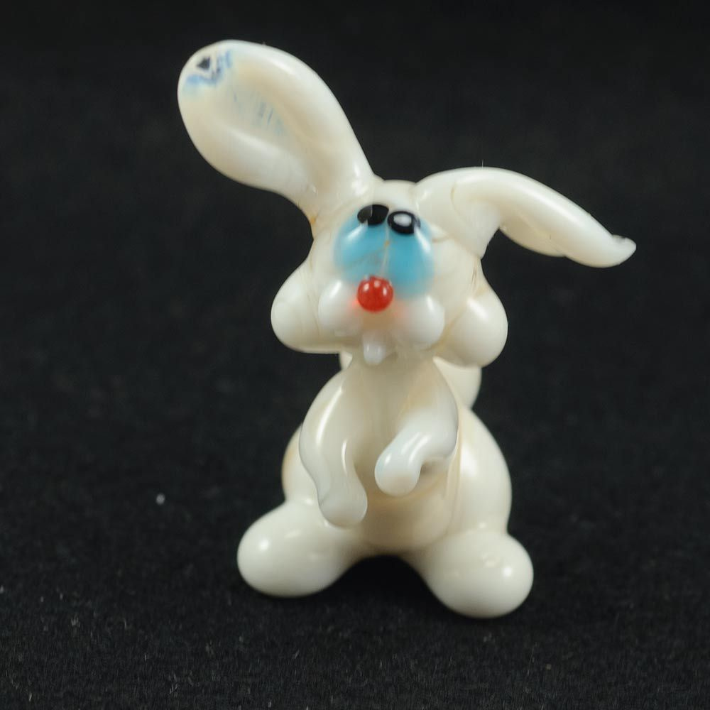 Стеклянная фигурка "Кролик белый" #1