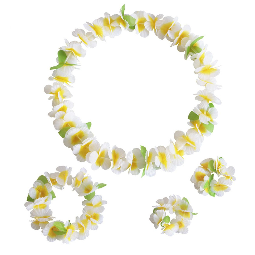 Гавайский набор (ожерелья, венок, браслеты)(7867) #1