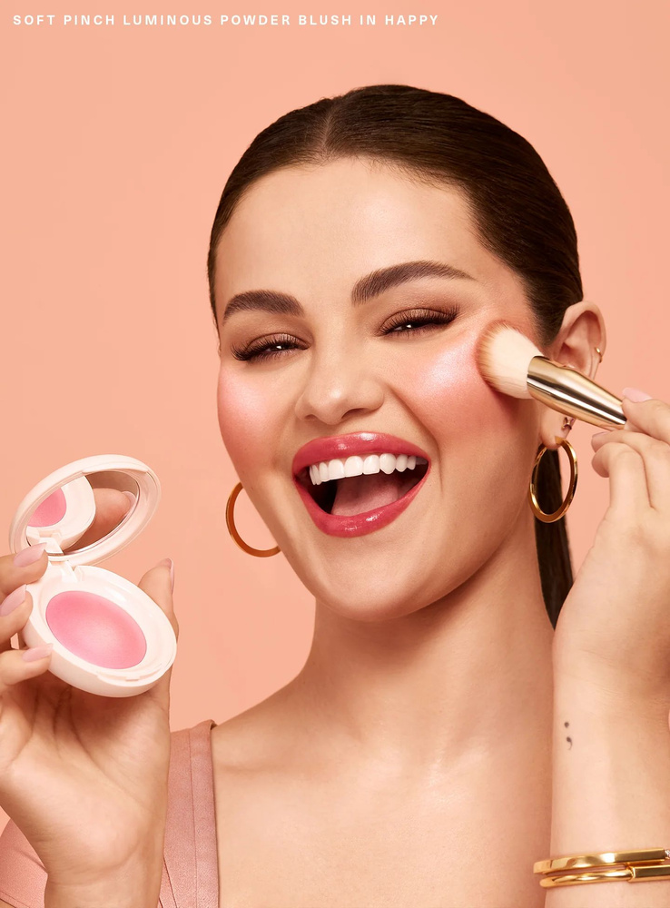 Пудровые румяна для лица Rare Beauty Soft Pinch Luminous Powder Blush No.Happy #1