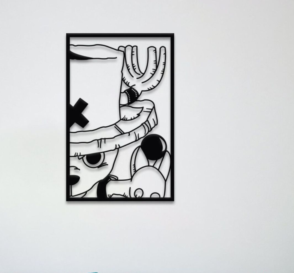 Панно 50 Тони Тони Чоппер из аниме и манга "One Piece", наклейка на стену, картина  #1