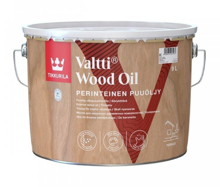 Масло для дерева Tikkurila Valtti Wood Oil 9л. Пр-во: Финляндия #1
