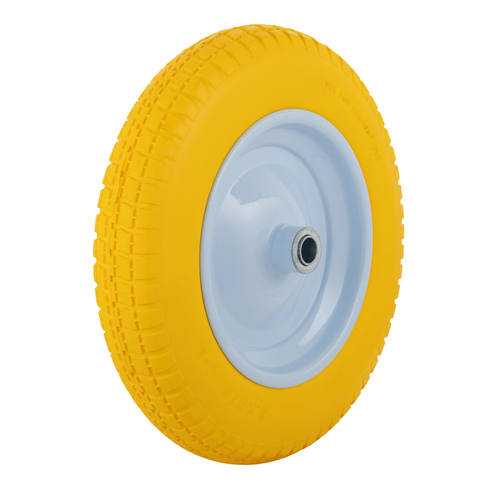 Полиуретановое колесо для двухколесной тачки 3.00-8, ось 20 мм, 350 мм  #1