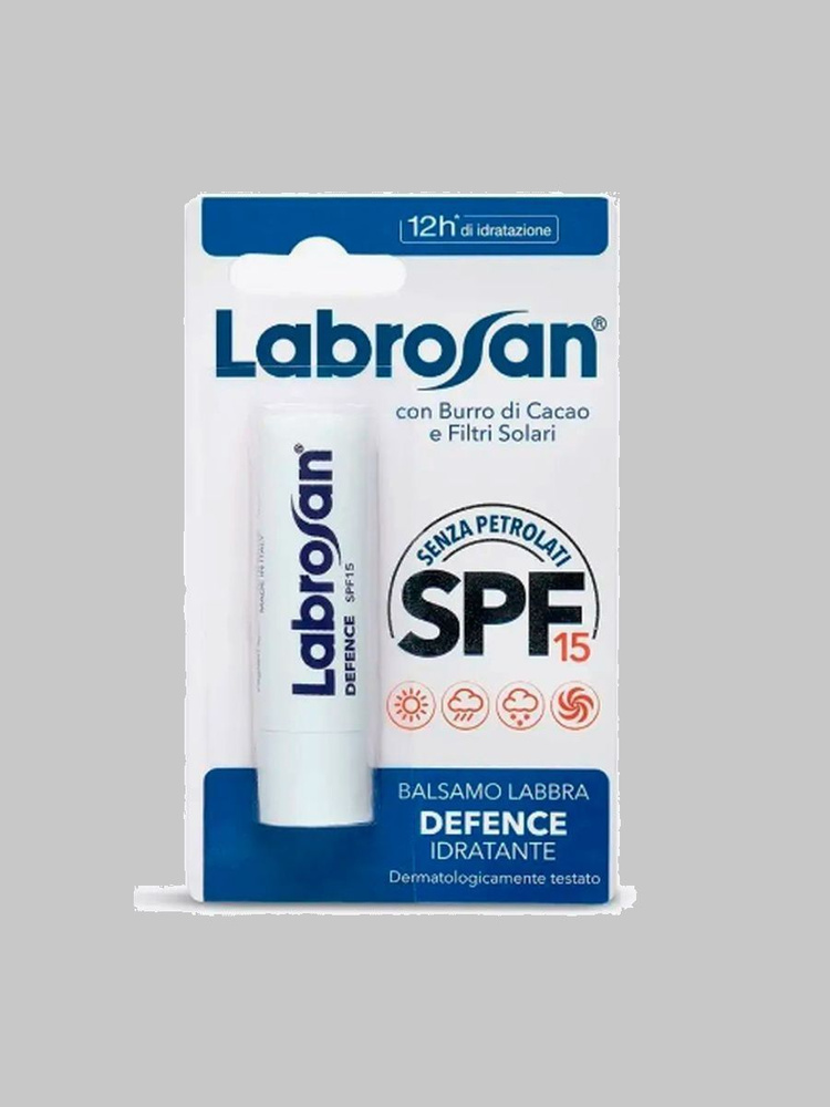 Бальзам для губ Labrosan Увлажняющий Защитный SPF15 5,5 мл/Mivis AZZURRA Labrosan Defence Idratante Lip #1