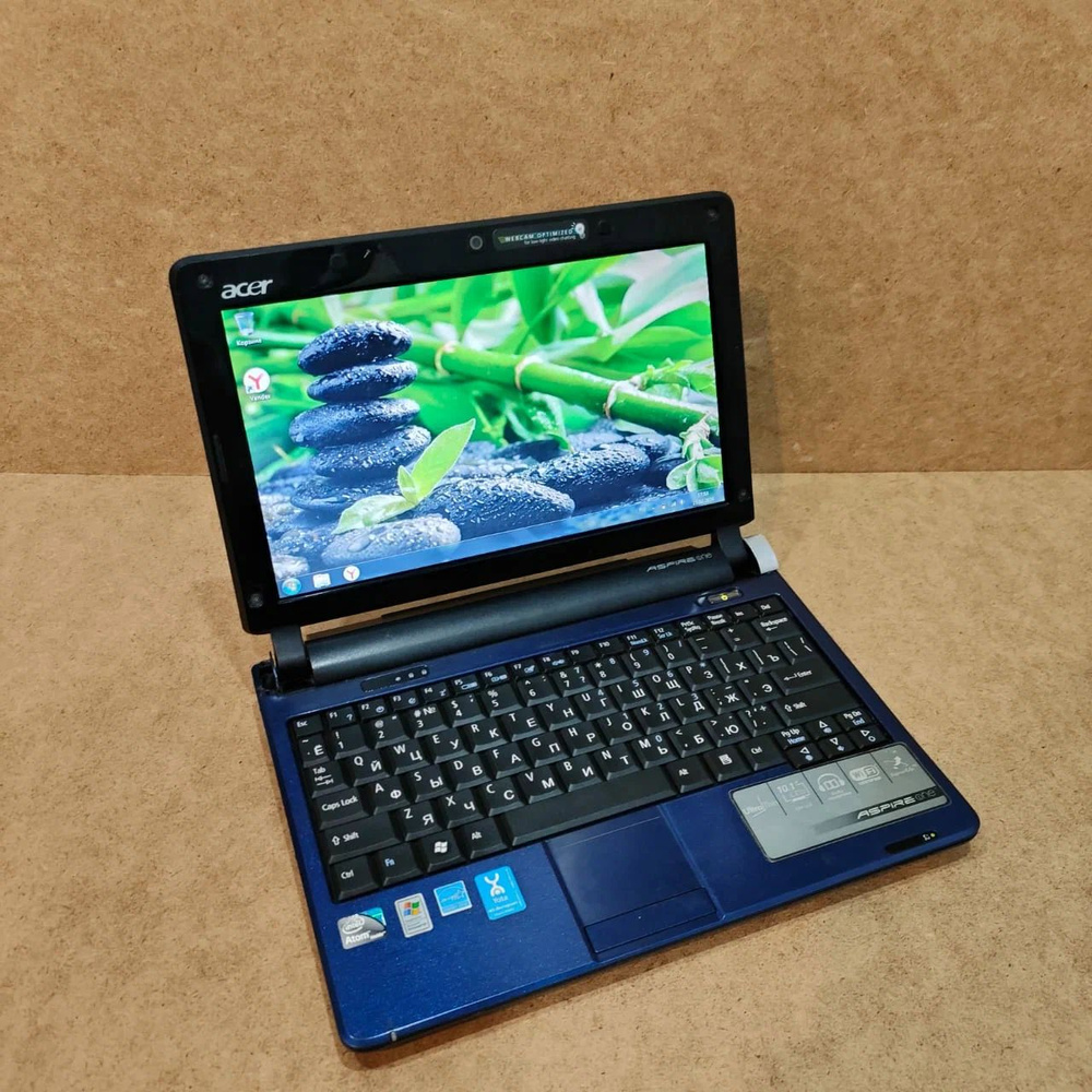 Acer Aspire One KAV60 Ноутбук 10", Intel Atom N270, RAM 2 ГБ, HDD, Windows Home, синий #1