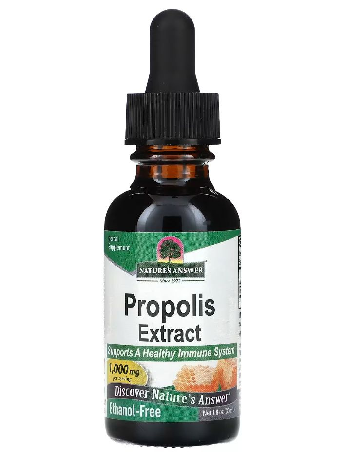 Propolis Extract Alcohol-Free 1,000 mg (Экстракт Прополиса) 30 мл (Nature's Answer)  #1