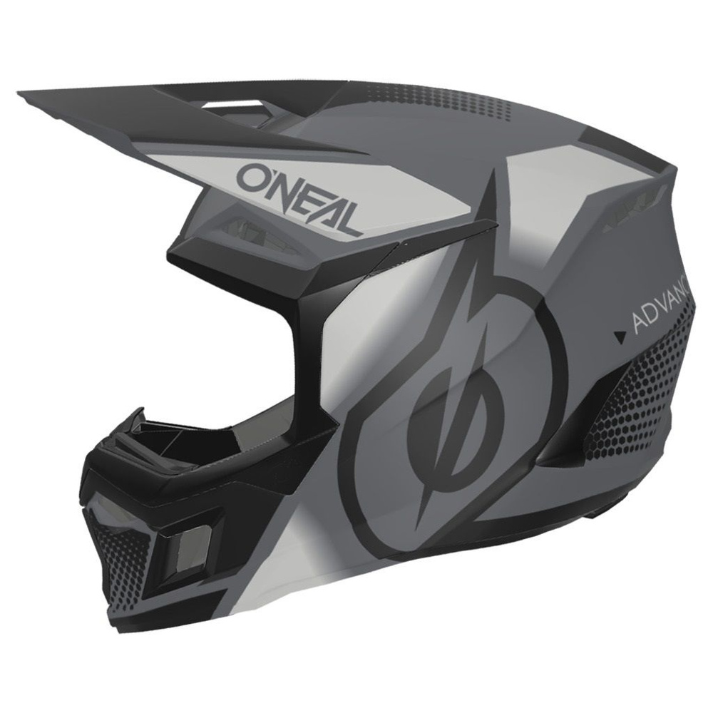 Мотошлем Oneal 3Series-V24 VISION grey-black #1