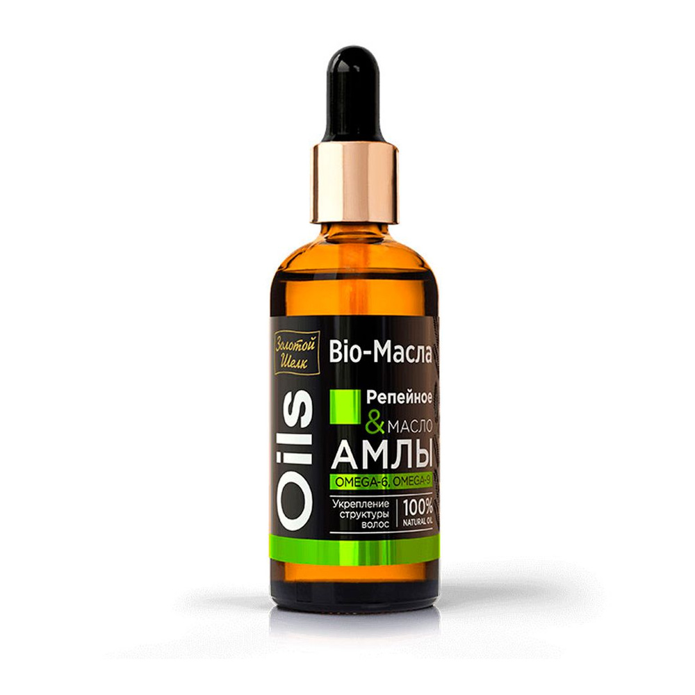 Золотой Шелк Bio-Масло для укрепления структуры волос Репейное & масло Амлы, 100 мл  #1