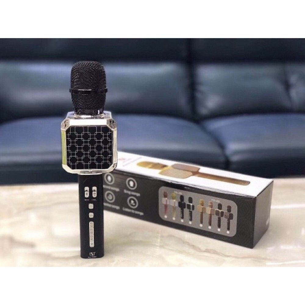 Портативная колонка-микрофон Magic Karaoke YS-05 (Bluetooth, MP3, AUX, KTV, 4 Voice) черно-серебристый #1
