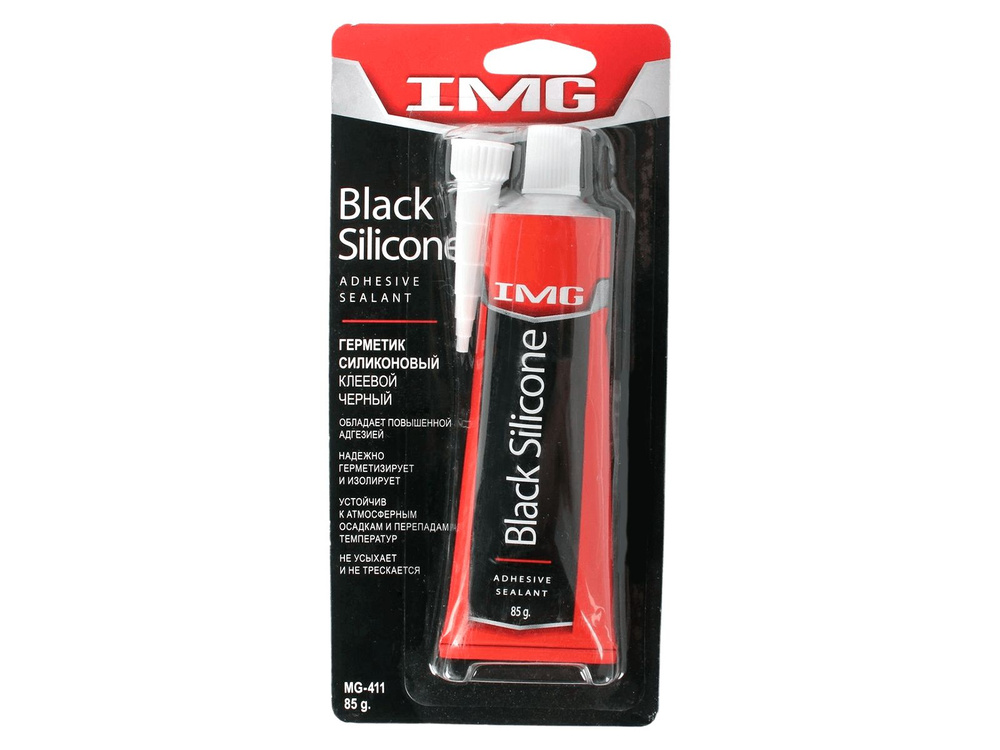 Клей-герметик IMG силиконовый черный 85г #1