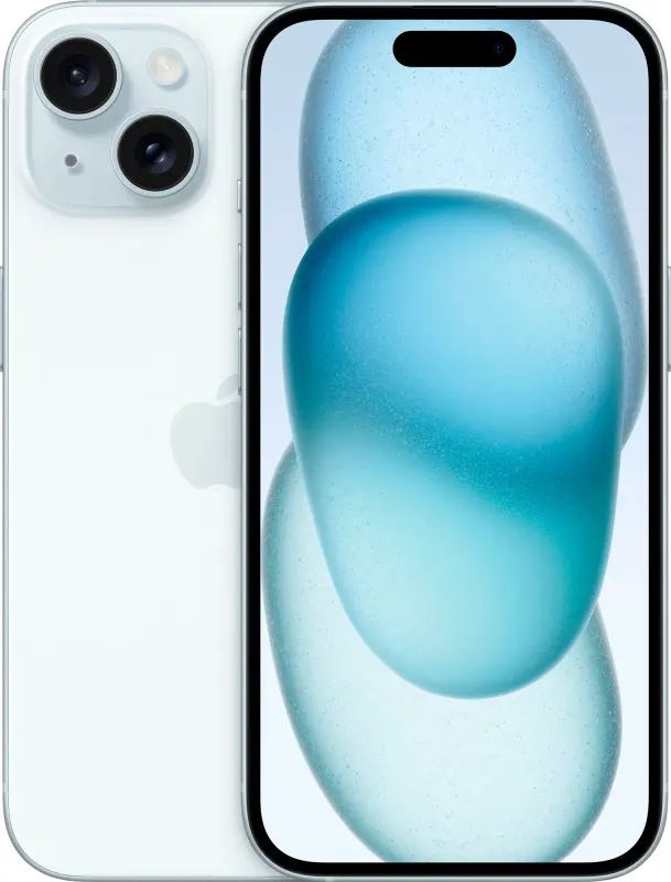 Apple Смартфон iPhone 15 Blue 128 ГБ IND 6/128 ГБ, голубой #1