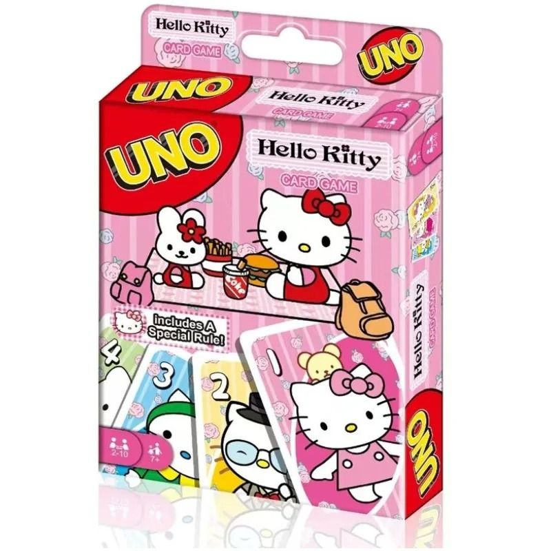 Настольная карточная игра UNO Hello Kitty карт, Привет, Новая версия игры для всей семьи  #1