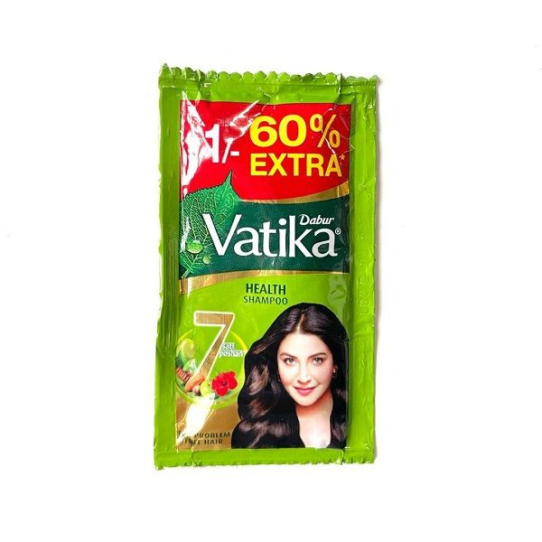 VATIKA Health Shampoo, Dabur (Ватика 7 ТРАВ шампунь для волос, Дабур), 6,24 мл.  #1