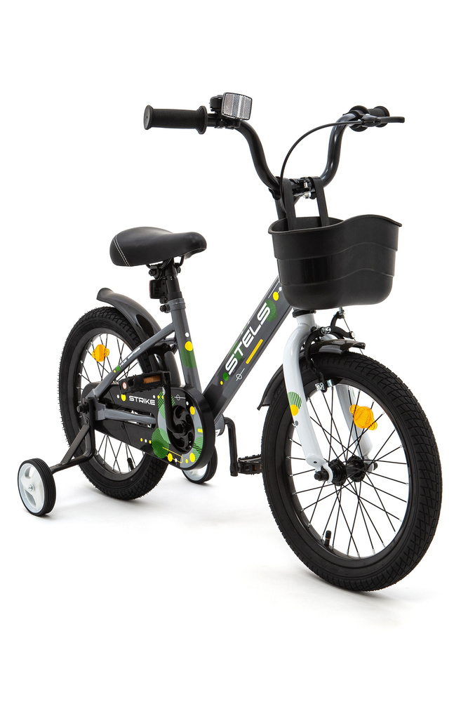 Велосипед детский 16" Stels Strike VC Z010 Серый для девочки и мальчика на рост 100-125 см от 4 до 6 #1