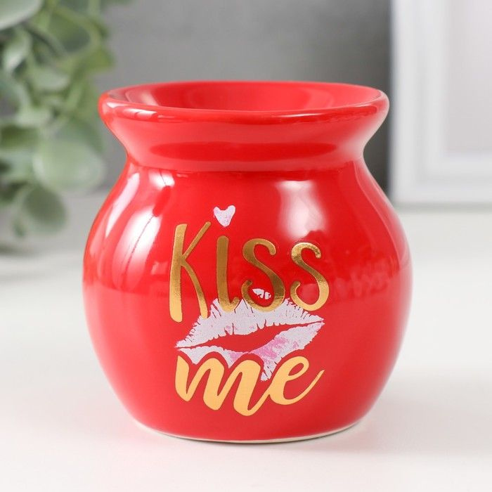 Аромалампа КНР "Поцелуй меня", красная, керамика, 7,2х7,2х7,8 см (GI23013)  #1