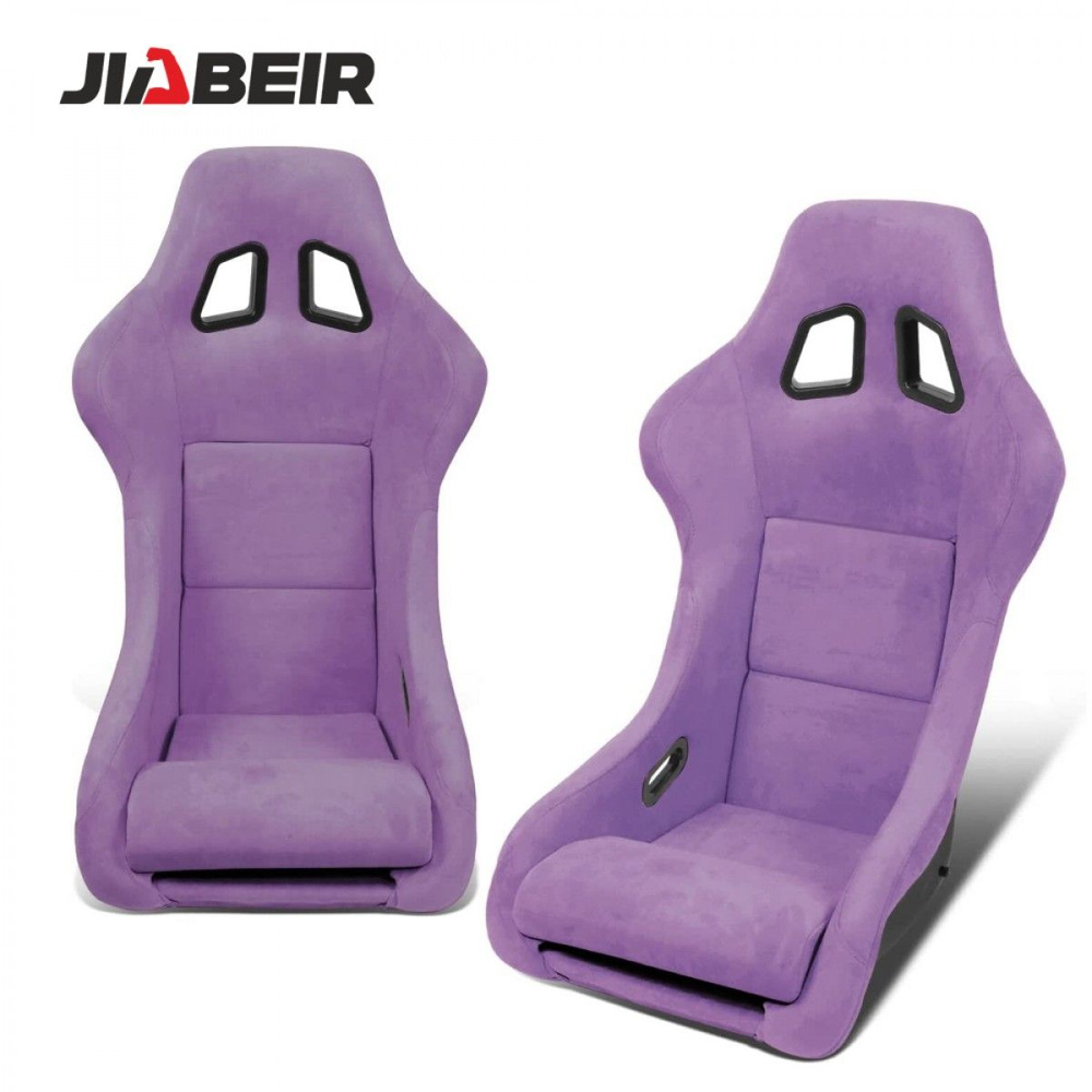 Спортивное гоночное сиденье JBR1022: ковшеобразное, фиолетовое, из замши и стекловолокна  #1