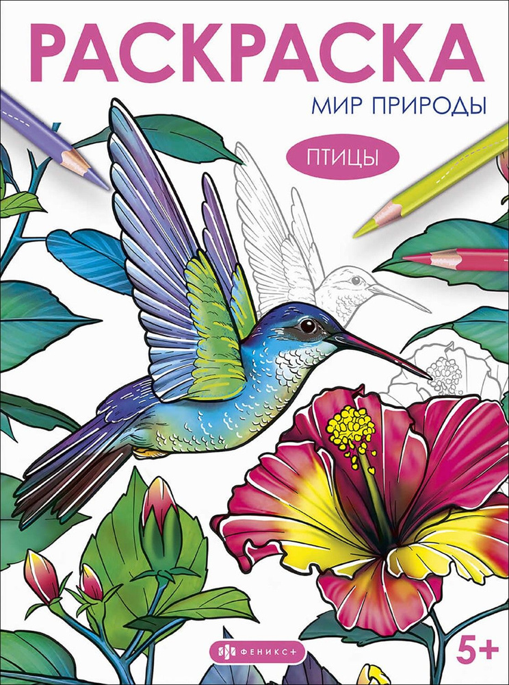 Книжка-раскраска Мир природы. Птицы #1