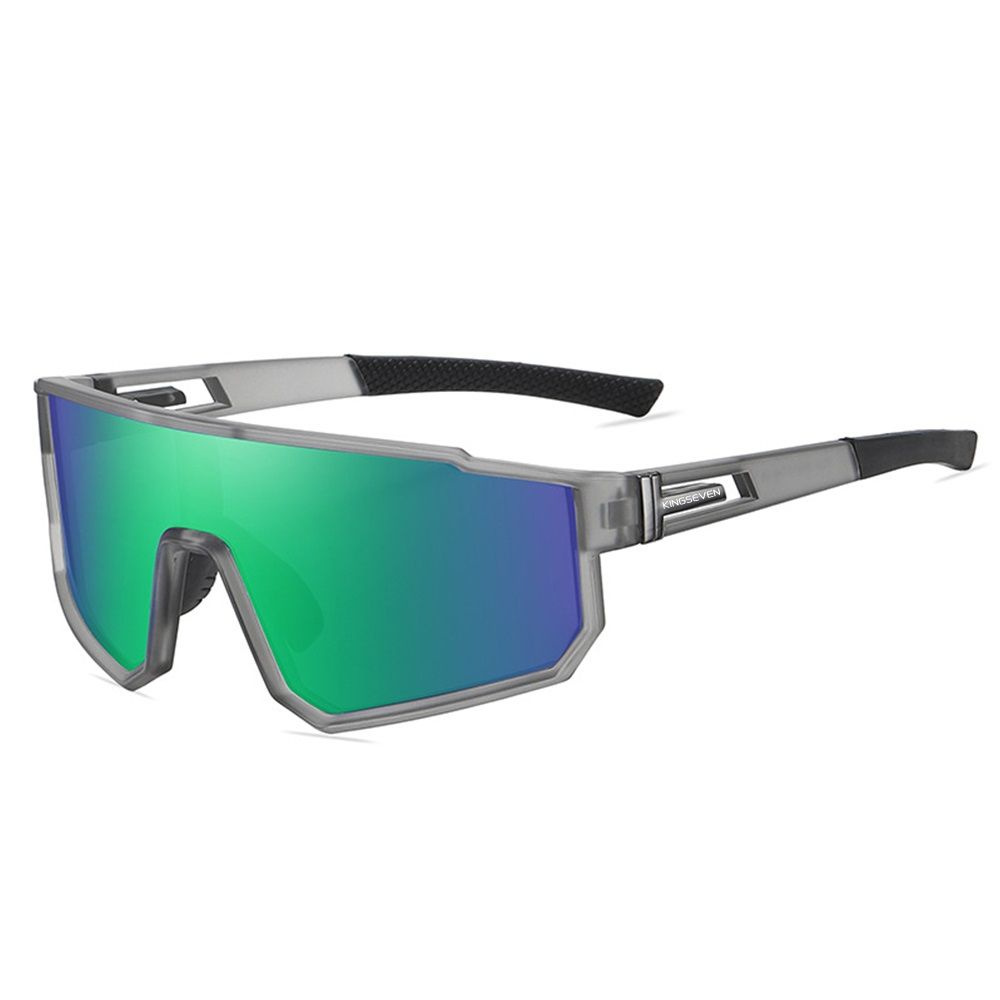 Очки солнцезащитные спортивные N713 Gray Blue Green #1